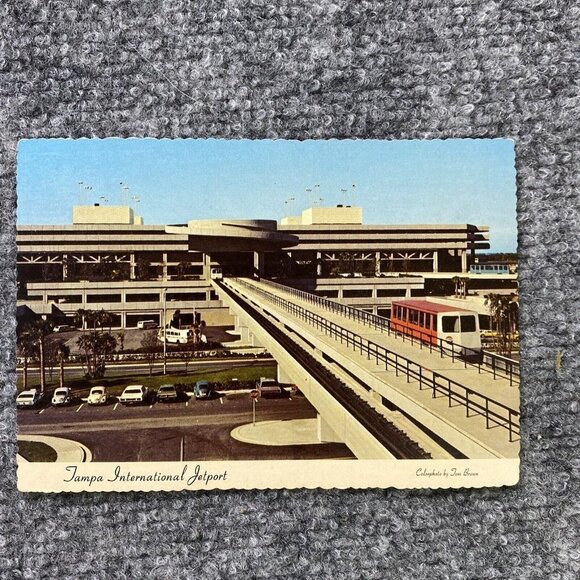 Vintage Tampa International Airport Postcard lot Of 3 Unposted RPPCs Tom Brown - Picture 6 of 13